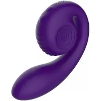 Snail Gizi Uppladdningsbar Dubbelvibrator - Lila - Lila
