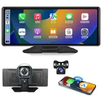 Mtp Products W514A 10.26 Dash Cam CarPlay-skärm med AHD-kamera med dubbla inspelningar