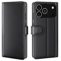 Mtp Products iPhone 17 Pro Max Läder Plånboksfodral med Stativ - Svart