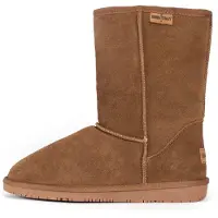 Minnetonka Snöboots 'Olympia' camel / mörkbrun