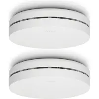 Alecto Design brandvarnare med 10 års batteri 2-pack Vit
