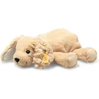 Steiff Floppy hund Lumpi ljusbrun liggande, 20 cm