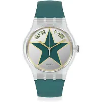 Swatch Kvartsverk 30 Meter Vattentålig Cool Presentförpackning Unisex Klockor Silver SO29Z119 SO29Z119