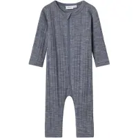 Name it Ullpyjamasdräkt - Noos - NbmWang - Folkstone Grey - - 56 - Pyjamasdräkt