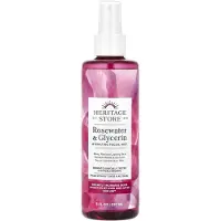 Heritage Store , Rosewater & Glycerin, Hydrerande Ansiktsdusch, 8 fl oz (237 ml)