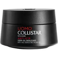Collistar Uomo Crema-Gel Energizzante Anti-Eta, Dag- och nattkräm, Män, Normal hud, Ansikte, Hals, Anti-ageing, Anti-rynkor, Energigivande, Återfuktande, Skydd, Revitaliserande, Tonifierande, 50 ml