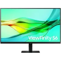 Samsung - - ViewFinity S6 S32D600UAU - S60UD-serien - LED-skärm - USB - 32" - 2560 x 1440 QHD 100 Hz - IPS - 350 cd/m² -