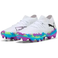 Puma Future 8 Match FG/AG Brilliance - White/Grön/Blå/Lila Dam, storlek 37