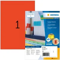 Herma Permanenta etiketter A4 | 210 x 297mm | 4402 | röd | 100st