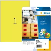 Herma Special - Papper - matt - permanent självhäftande - självlysande gul - A4 (210 x 297 mm) 20 etikett (er) fluorescerande etiketter