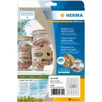 Herma Etiketter av silphium papper A4 | 25,4 x 10mm | 10750 | naturbrun | 3.780st