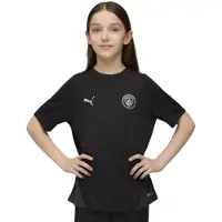 Puma Manchester City Tränings T-Shirt - Svart/Silver Barn, storlek 152 cm