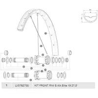 Mavic E-xa Elite 19 Framfälg