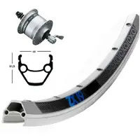 Exal Zx19 Qr Dynamo Shimano Dh3n30 Framhjul