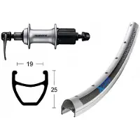 Winora Exal Xp-19 Qr Shimano Acera T3000 Bakhjul