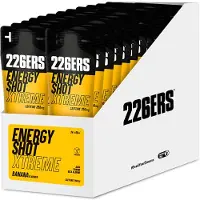 226ers Shot Extreme 250mg Caff Energidryck Engångsdos Förpackning Banan 60ml 24 Enheter