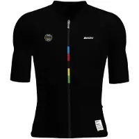 Santini Uci World Champion Mondo 2025 Korta ärmar Cykeltröja