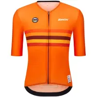 Santini Uci World Champion Netherlands 2025 Korta ärmar Cykeltröja