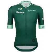 Santini Tour De France Official Green 2025 Korta ärmar Cykeltröja