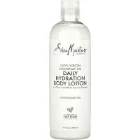 SheaMoisture , 100% Jungfrukokosolja, Daglig Återfuktande Kroppslotion, 13 fl oz (384 ml) white
