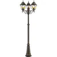 Brilliant 90985A86 Janel utomhus stolpbelysning LED (RGB) E27 svart