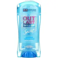 Secret , Outlast, 48 Timmar Klar Gel Deodorant, Komplett Rent, 2,6 oz (73 g)