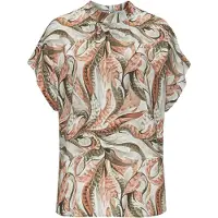 LASCANA Blus kastanjebrun / oliv / mörkgrön / off-white