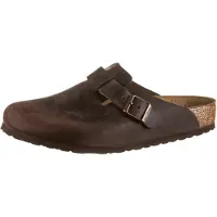 Birkenstock - Sandaler och flip-flops - Boston Oiled Leather Regular Habana för Unisex - Storlek 41 - Brun