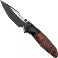 Real Steel Hoeft 7901DR Two-Tone S35VN, Titanium Copper Foil FatCarbon, pocket knife, Austin Fox design