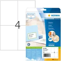 Herma Etiketter självhäftande | 105 x 148mm | Premium 5063 | vit | 100st