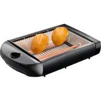 Melissa 600 W platt brödrost med kvartsvärme och timer