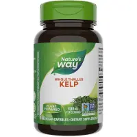 Nature'S Way , Kelp, Hela Thallus, 600 mg, 100 Vegan Kapslar