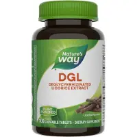 Nature'S Way , DGL, Lakrits, 100 Smältbara Tabletter