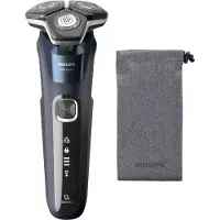 Philips SHAVER Series 5000 S5885/25 Elektrisk rakapparat för våt- och torrakning, Roterande rakhuvud, Blå, SteelPrecision blades, LED, SH71, 2 År