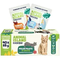 Animal Island våtfoder för katter kalkon/vit fisk i filé MIX - Karma 40x85g