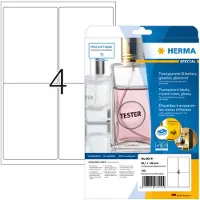 Herma Transparenta etiketter A4 | 99,1 x 139mm | 8019 | 100st