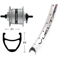 Exal Rodi Airline 1 Dynamo Shimano Dh3000 Framhjul