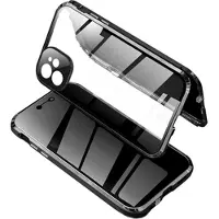 Mtp Products iPhone 11 Magnetiskt Skal med Sekretesshärdat Glas - Svart