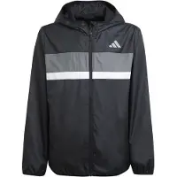Adidas Sportjacka 'Tiberio' mörkgrå / svart / vit