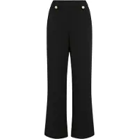 Vila Clua Wide Leg Fit Button Höga Midje Byxor