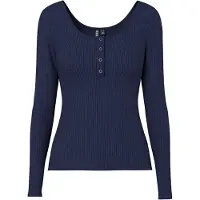 Pieces T-shirt 'PCKitte' marinblå