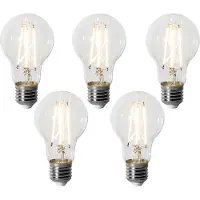 LUEDD Set med 5 E27 dimbara LED-lampor A60 6W 700 lm 2200K