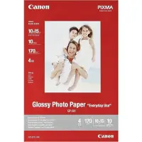 Canon GP-501 - Skinn - 100 x 150 mm - 170 g/m² - 10 ark fotopapir - för PIXMA iP5300, iP90, mini260, MP180, MP490, MP510, MP550, MP560, MP600, MP81...