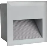 Eglo ZIMBA UTOMHUS VÄGGFÄSTE 140X140 3,7W 500LM 4000K IP65 SILVER