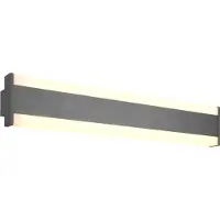 TRIO Lighting LED utomhus vägglampa DAWSON, Svart, Aluminium / grå / zink, Modern, LED-vägglampa utomhus
