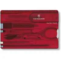 Victorinox Swiss Card Classic Red Transparent