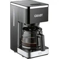 Graef FK 402, Droppande kaffebryggare, 1,25 l, Malat kaffe, 1000 W, Svart, Rostfritt stål
