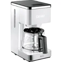 Graef FK 401 Kaffebryggare Vit Kapacitet Koppar=10 Glaskanna, Varmhållningsfunktion