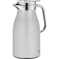 Alfi Skyline, Karaff, 1 l, Krom, Silver, Plast, Silikon, Rostfritt stål, Termoplastisk elastomer (TPE), Rund, Plast