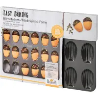 RBV Birkmann Easy Baking bakplåt för bärentassar/madeleinekakor, 18 st